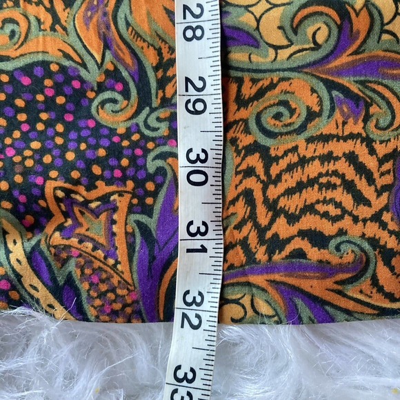 Vintage Stacey Michaels Made in USA 100% Rayon Skirt Elastic Back Waist Sz XL - Picture 8 of 8